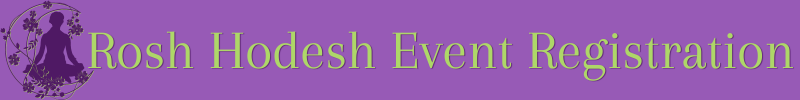 Rosh Hodesh Event Registration 