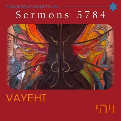 Click here to view this week's sermon: Vayehi with Rabbi Earne